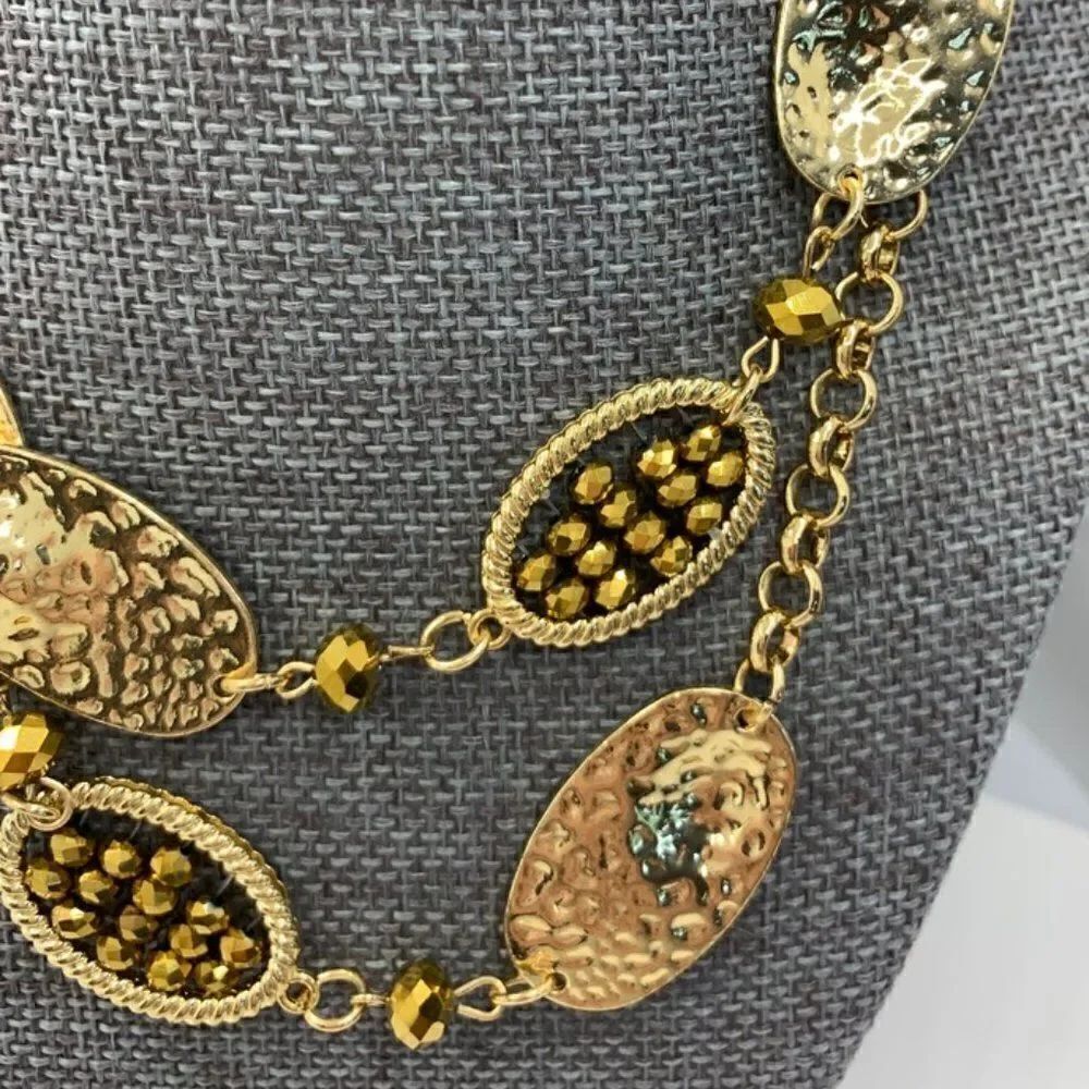 20" Single Strand Gold Color Necklace - Picture 3 of 5
